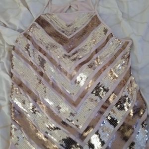 No bouandries sequin top